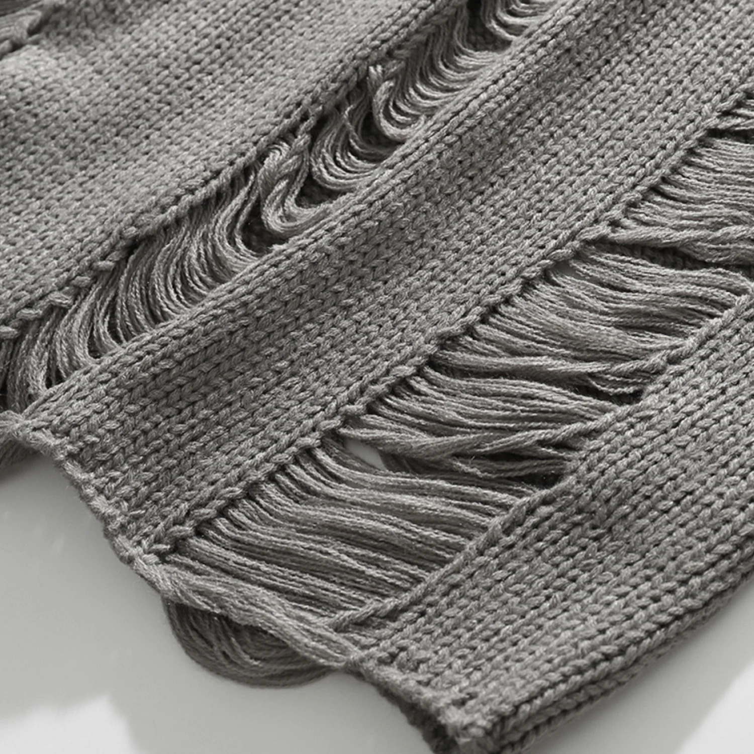 TRIYO 2021 Solid Ripped Knitted Womens Sweaters Harajuku Hip Hop Tops Fashion Streetwear Casual Female Pullover Outwear Black | Женская