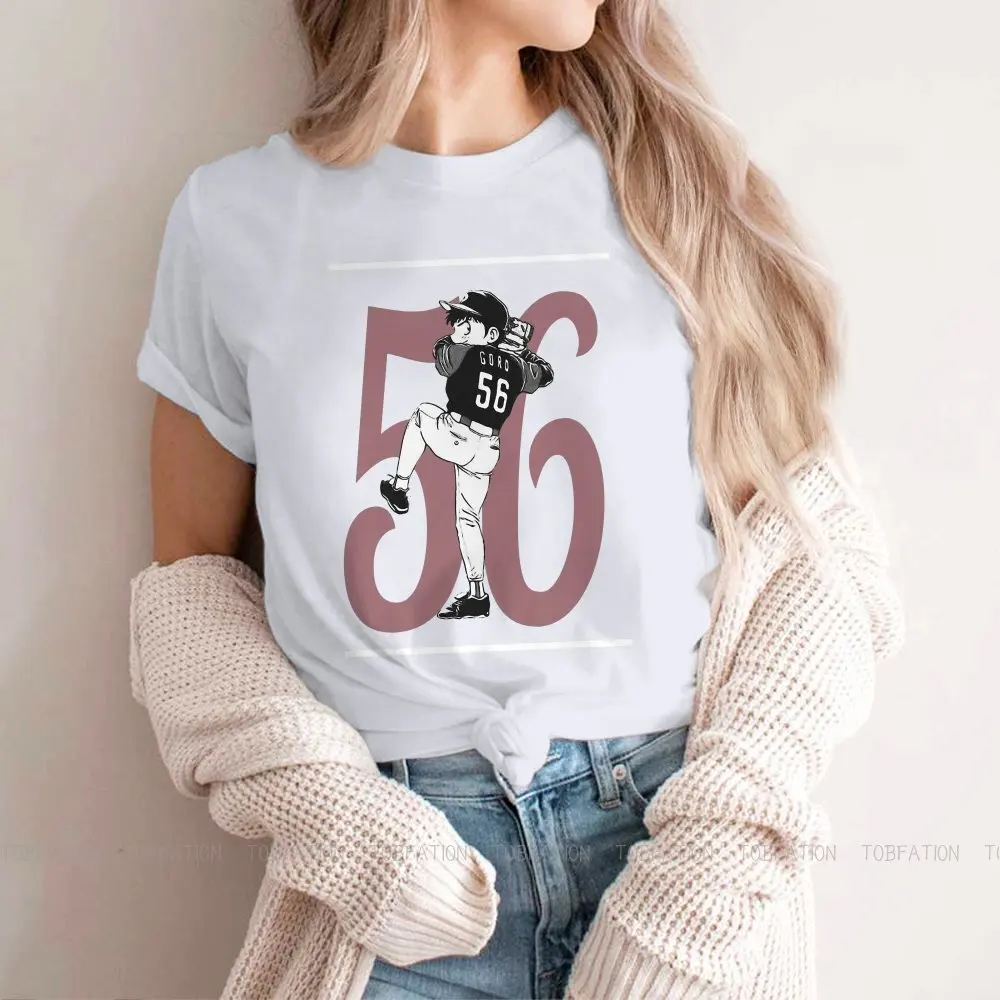 Футболка Goro женская с принтом бейсбола свободная рубашка тошия Каору и Honda