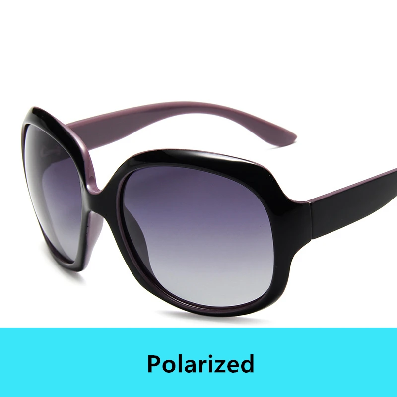 Polarized Purple Роскошные поляризованные солнцезащитные очки для женщин, винтажные брендовые дизайнерские высококачественные Овальные Солнцезащитные очки для женщин, модные женские солнцезащитные очки для вождения - Цвет линз: Polarized Purple