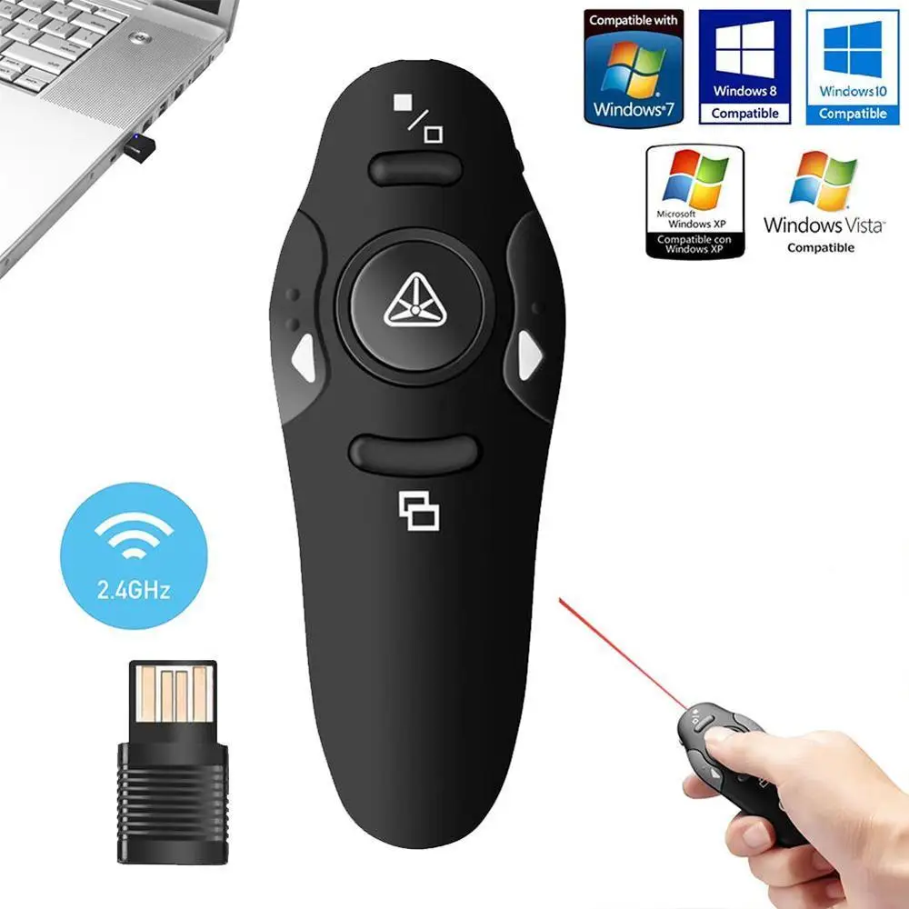 Беспроводная мышь 2 4 ГГц USB презентация в Powerpoint откидная ручка указатель кликер