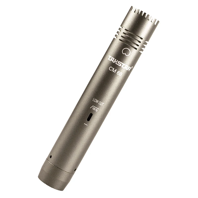 Takstar cm-60 Профессиональный записывающий микрофон, портативный конденсаторный микрофон для музыкальных инструментов, ТВ и радио