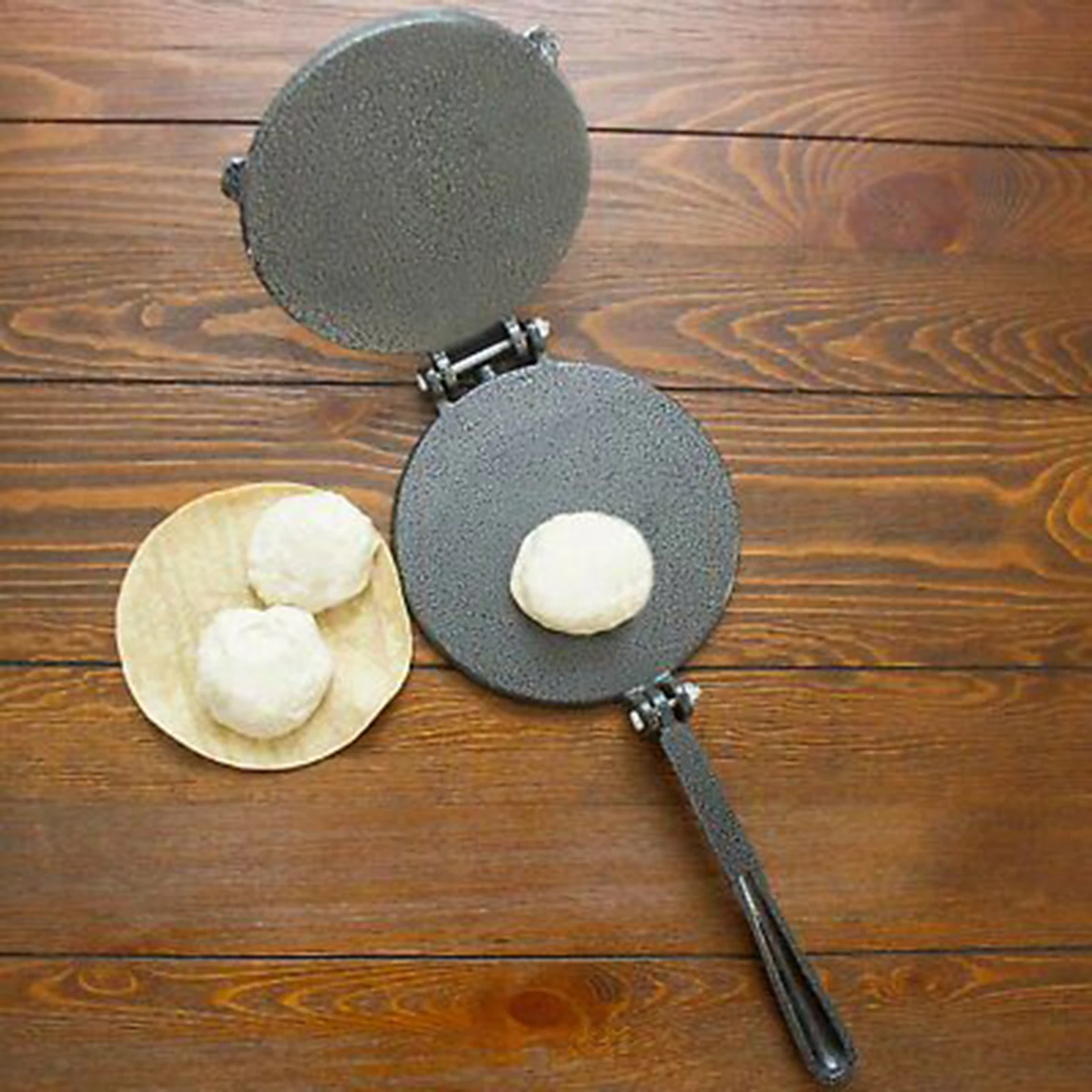 

Aluminum tortilla pressing machine non-stick with handle foldable DIY pie flour dough corn baking tools, kitchen accessories