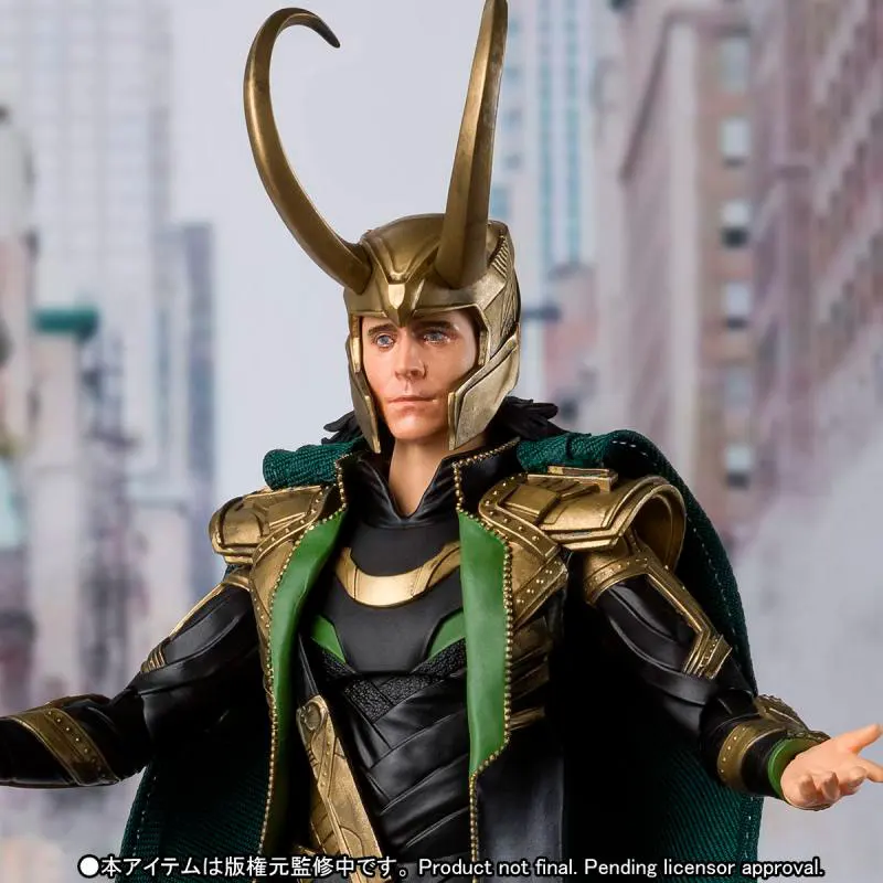 

100% Original Bandai Shf Avengers Loki Marvel Action Figure Collection Anime Figure Toys for Boys 14Cm In Stock