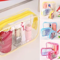 women bath pvc cosmetic bags travel multifunctional zipper handbags makeup waterproof transparent