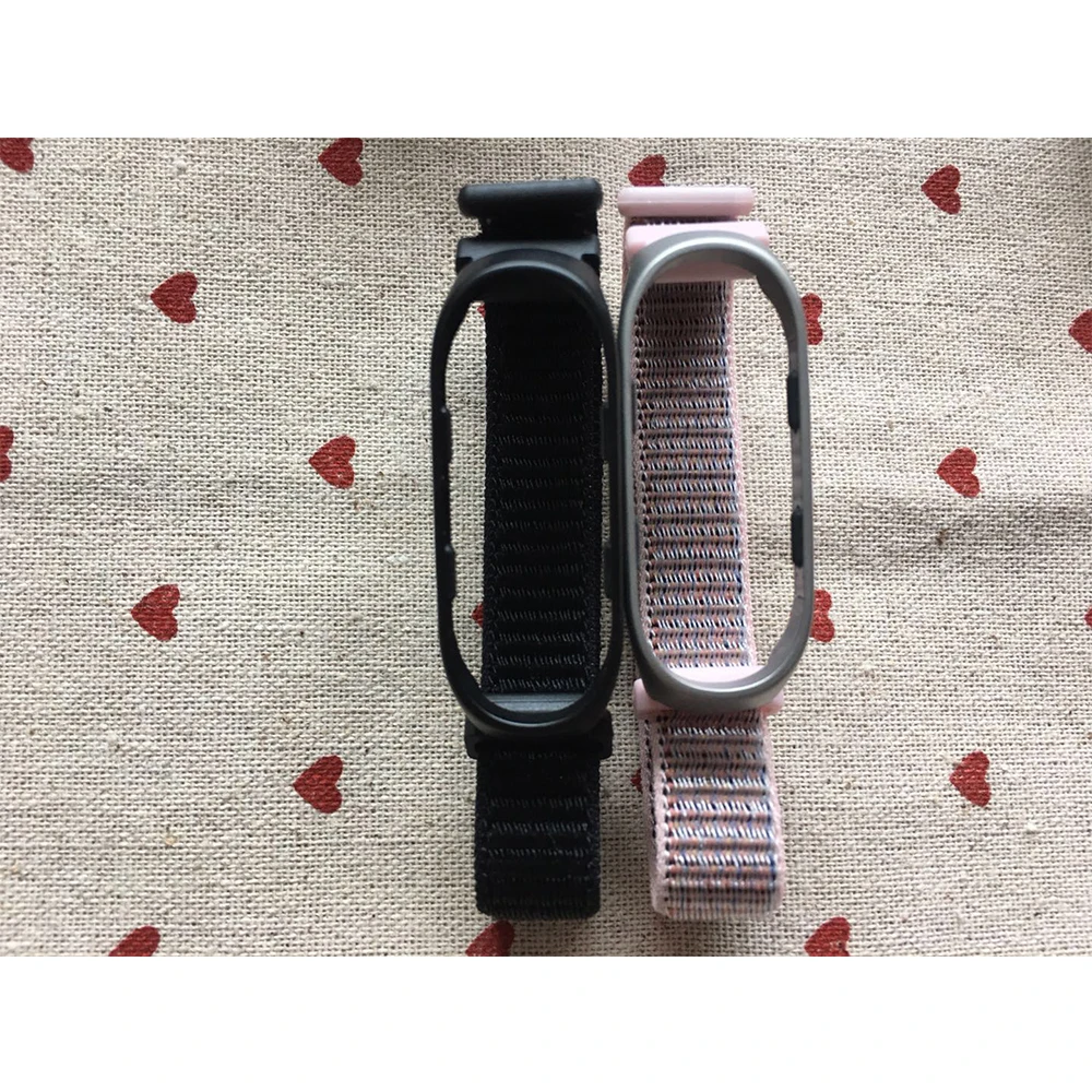 Модный тканый нейлоновый ремешок для часов петля для браслета Xiaomi mi 3 4 mi Band 4 3 сменный ремешок на запястье для браслета mi Band 4