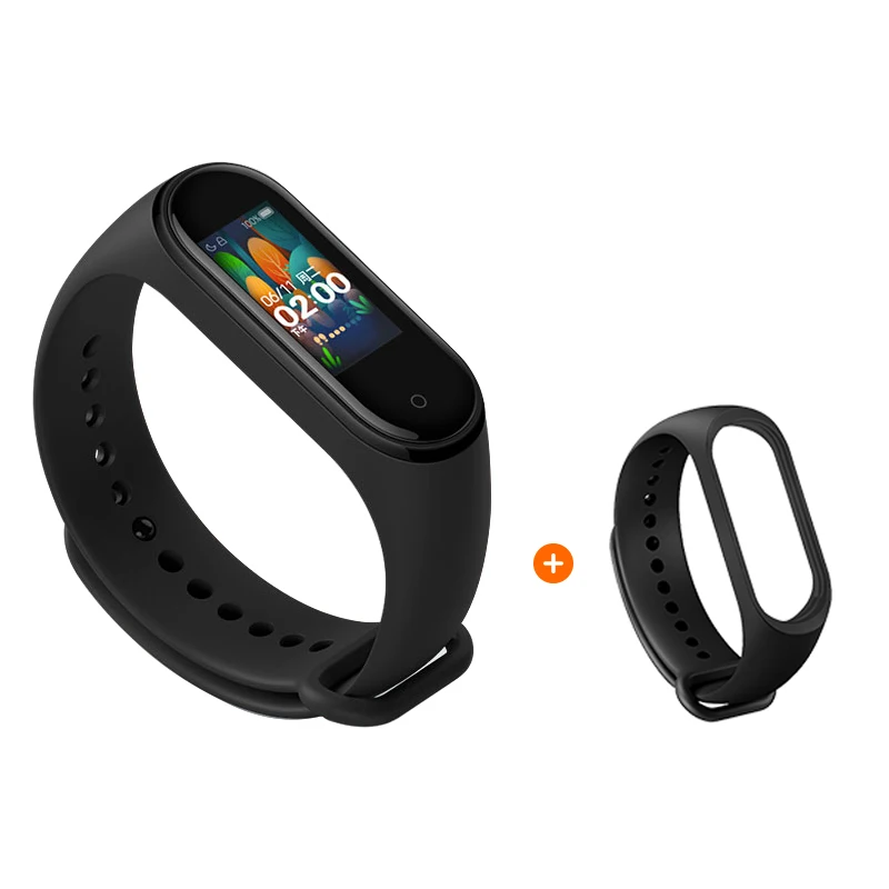 Band 4 add black Глобальная версия, Xiaomi Mi band 4 Смарт часы, фитнес браслет, трекер сердечного ритма, цветной дисплей, мгновенное сообщение, 135 мА/ч умные часы,xiomi - Color: Band 4 add black