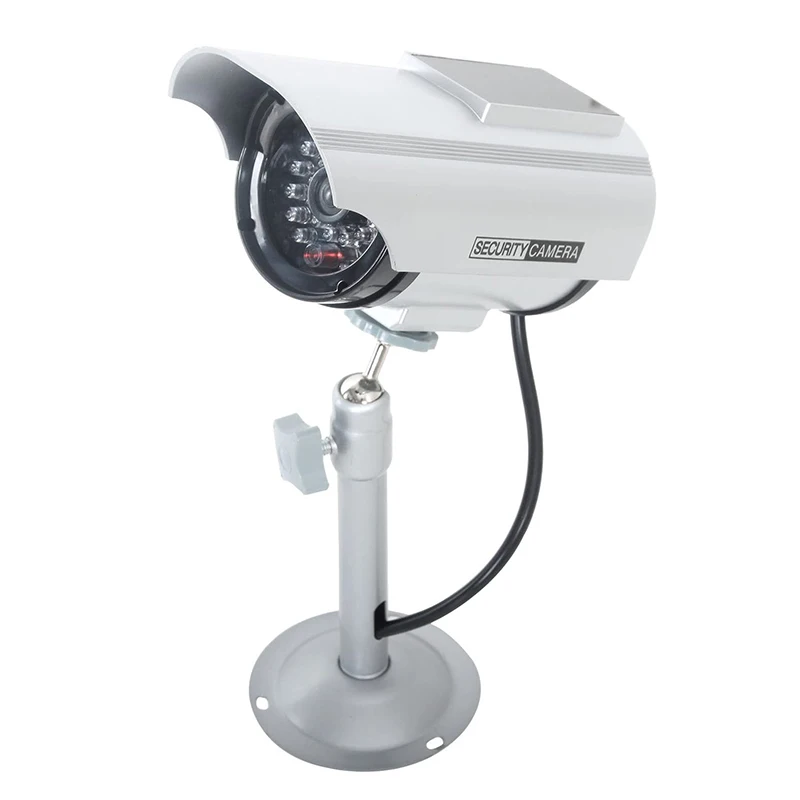 Купольная камера видеонаблюдения муляж с питанием от солнечной батареи имитация