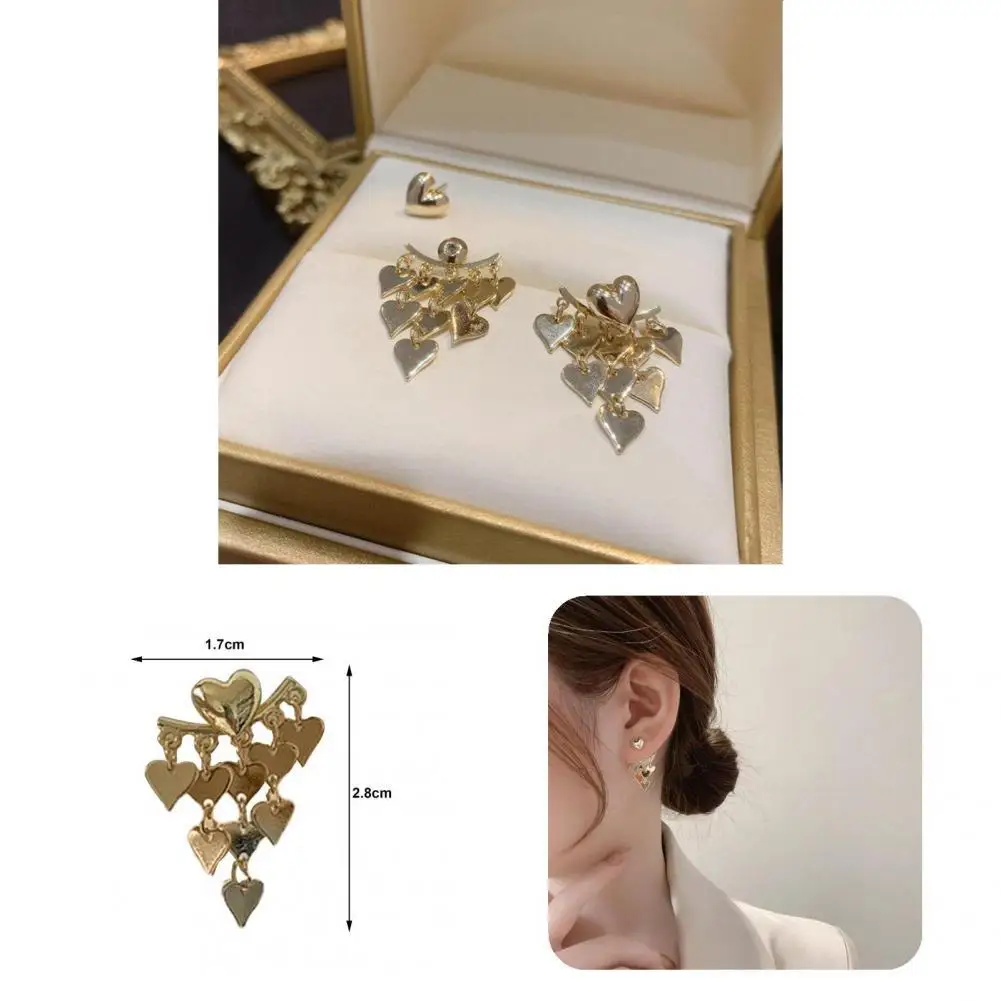 

1 Pair Earring Studs High Quality Korean Style Anti-deformed for Daily Wear Drop Earrings Dangle Earrings