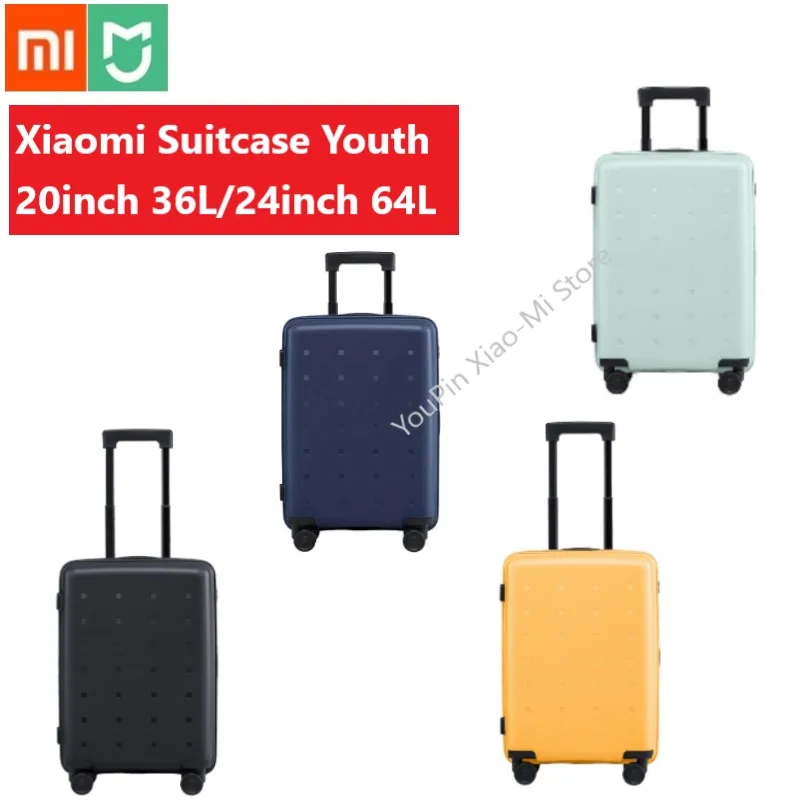 Оригинальный чемодан Xiaomi Mi Youth Version 20 дюймов/36 л 24 дюйма/64 TSA с замком вращающееся