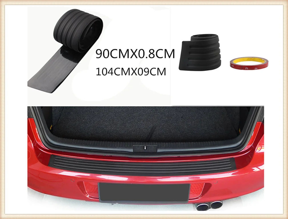 Car SUV rear bumper sill / protection board rubber cover guard plate for Ford C-MAX Flex B-MAX Atlas Territory Formula Vertrek