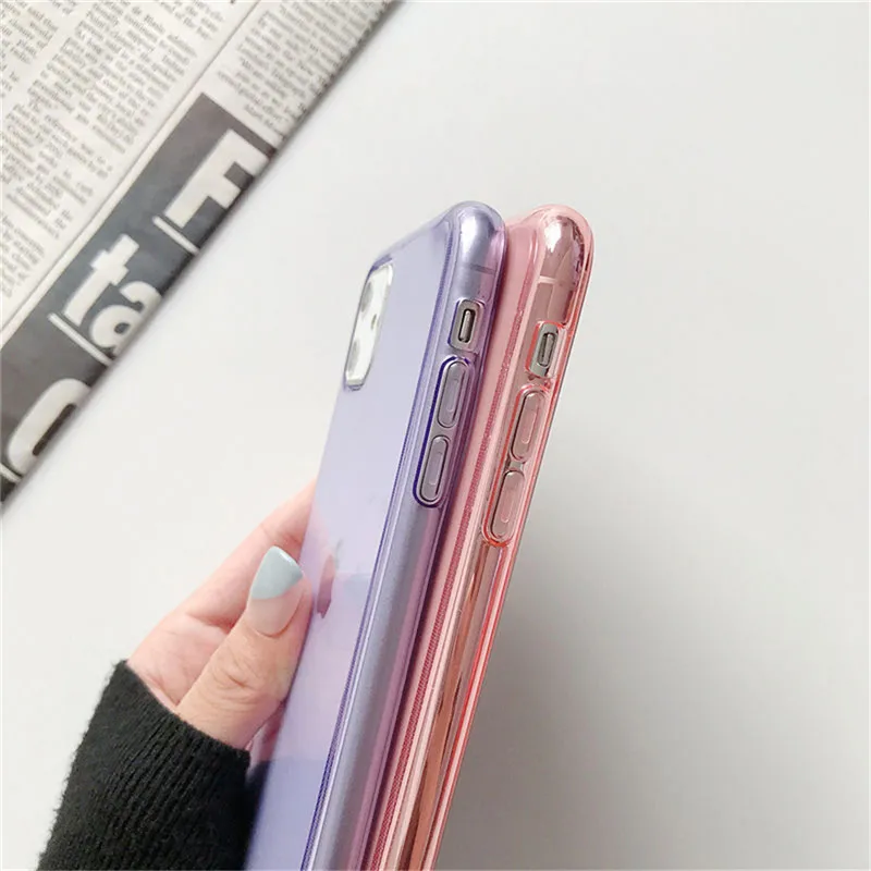 KJOEW чехол для телефона iPhone 11 Pro Max X XS XR Xs transapent Мягкий ТПУ силиконовый 6 6s 7 8 Plus s Capa| |