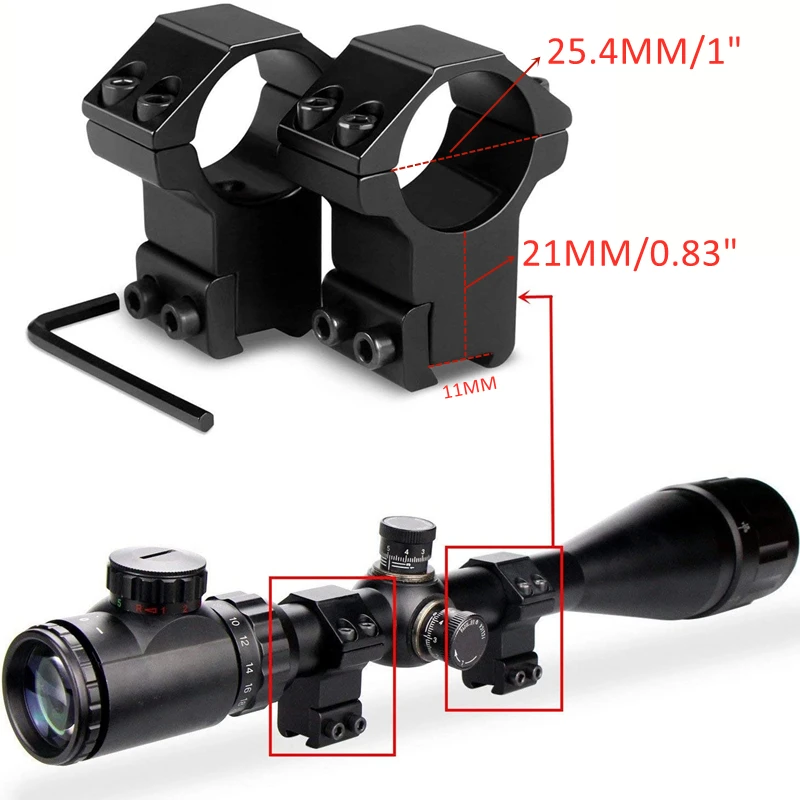 Трубчатое крепление 25 4 мм 1 &quotкольцо 11 ласточкин хвост высокий профиль 21 для