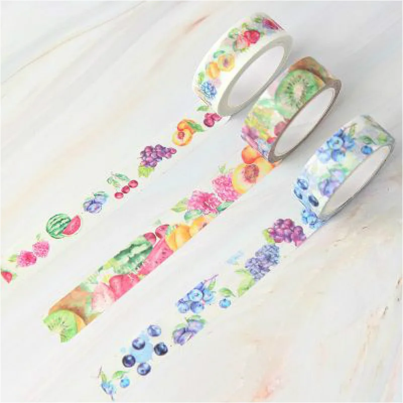 Катушка из Прекрасный лента Washi декоративные Бумага 15 мм * 7 м красочный японский