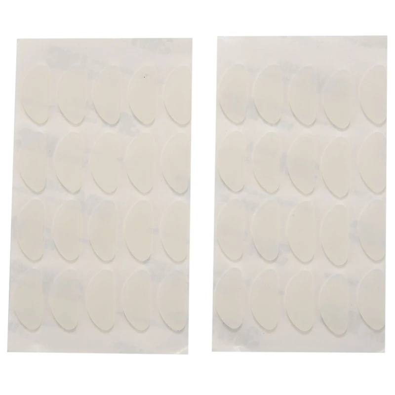 

18 пар носоупоров для очков клейкие силиконовые противоскользящие носоупоры для очков Солнцезащитные очки (прозрачные, 1,5 мм)