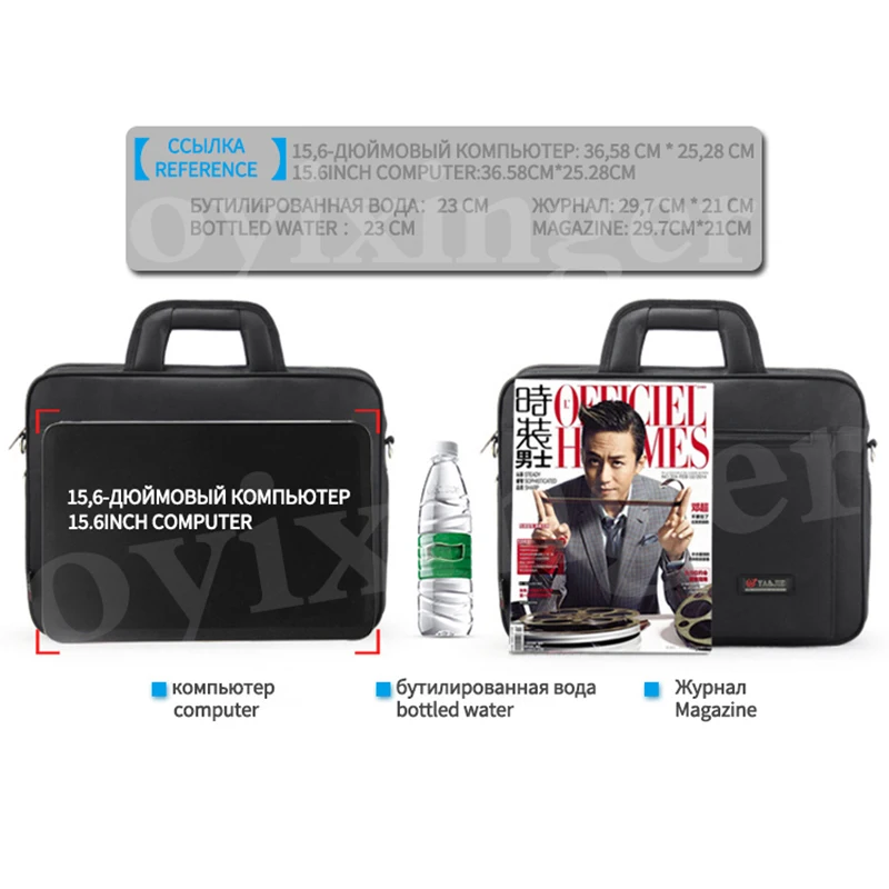OYIXINGER New Business Briefcase For Unisex Laptop Bag Men's Handbag Solid Waterproof Durable Computer Bag Large Shoulder Bags