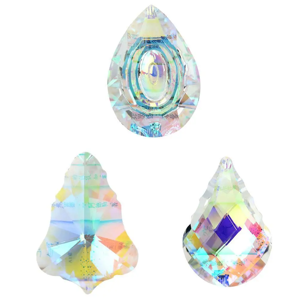 

Colorful Crystal Longan Gourd Lighting Chandelier Glass Lamp Prisms Parts Drops Pendan Accessories Bead Curtain Door Pendant