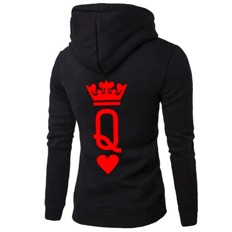 

sweatshirt korean hoodies rose print womens hoodie love queen king sweatshirts pullover gothic clothes plus size harajuku
