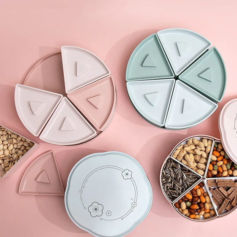 Конфеты закуски орехи сухие фрукты Пластик тарелки посуды дома Кухня вечерние