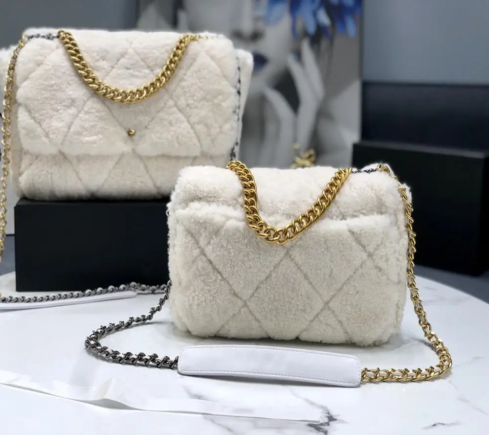 

2020 autumn and winter new wool women bags luxury handbags designer wallets high quality messenger bag mini chain shoulder bag