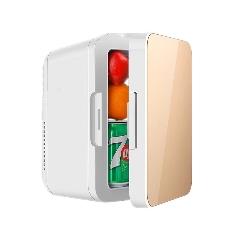 

8L Mini Car Home Fridge Travel Refrigerator Portable 12V AC/DC Powered Cool Heat Cooler and Warmer Home 220V Freezer Car