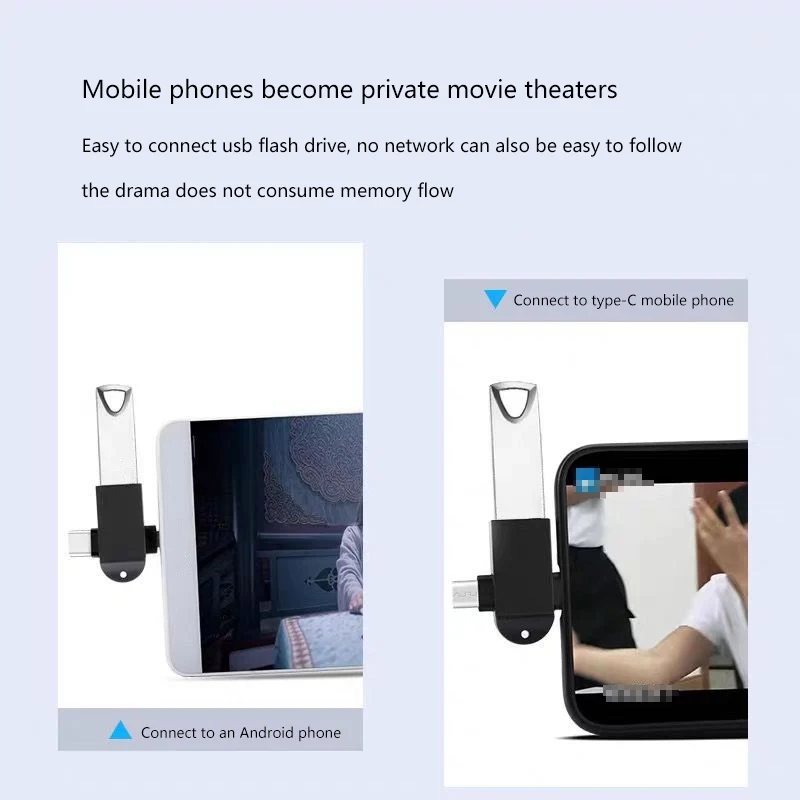 Адаптер 2 в 1 Type C Micro USB OTG для Android Huawei преобразователи передачи планшетов жестких