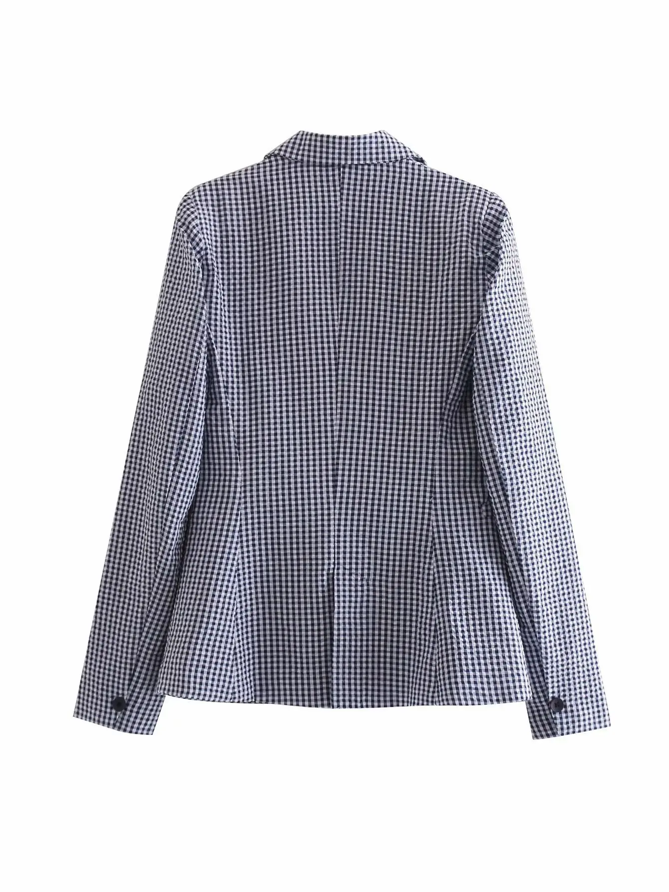 Женский деловой костюм-двойка 2020 клетчатый Блейзер на одной пуговице прямые