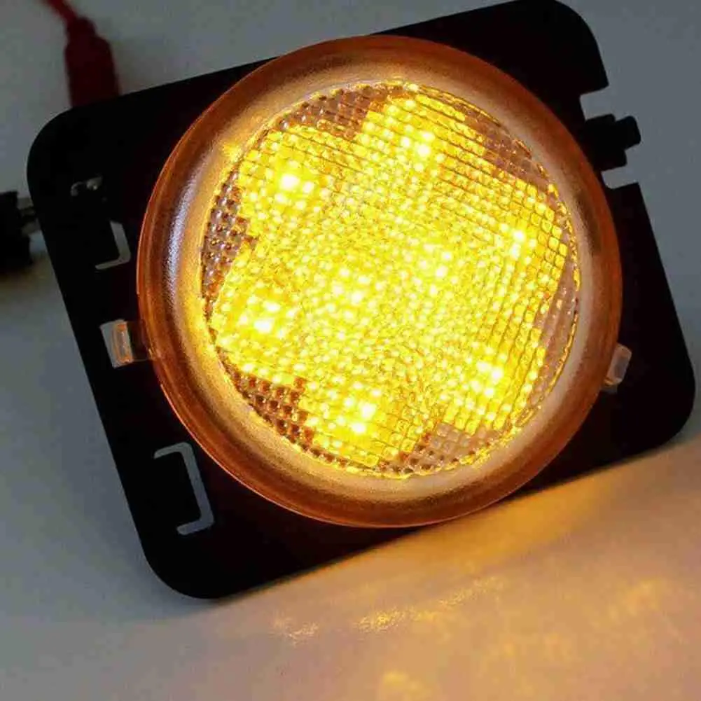 

Car Wheel Eyebrow Turn Signal Side Marker Light Smoked Led For Lens Lamp W8S6