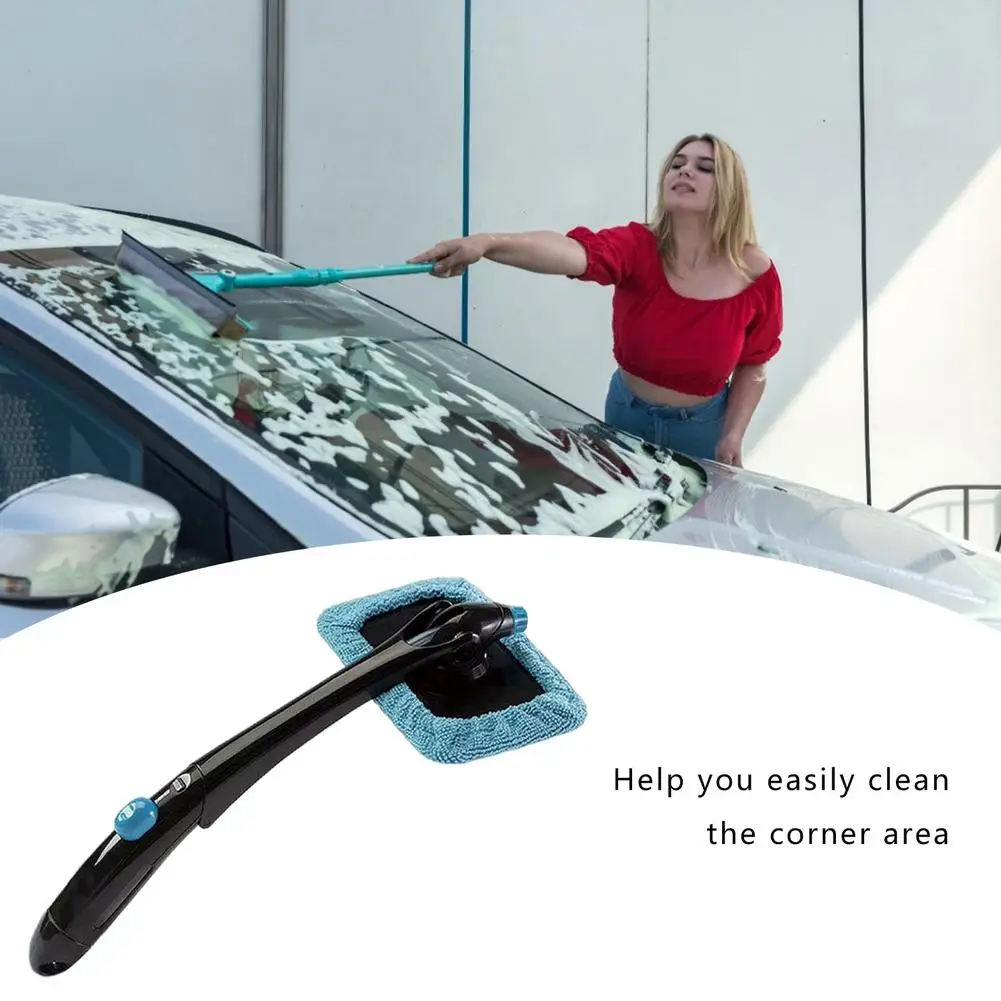 

1 шт., съемная щетка из микрофибры для мытья автомобильных окон