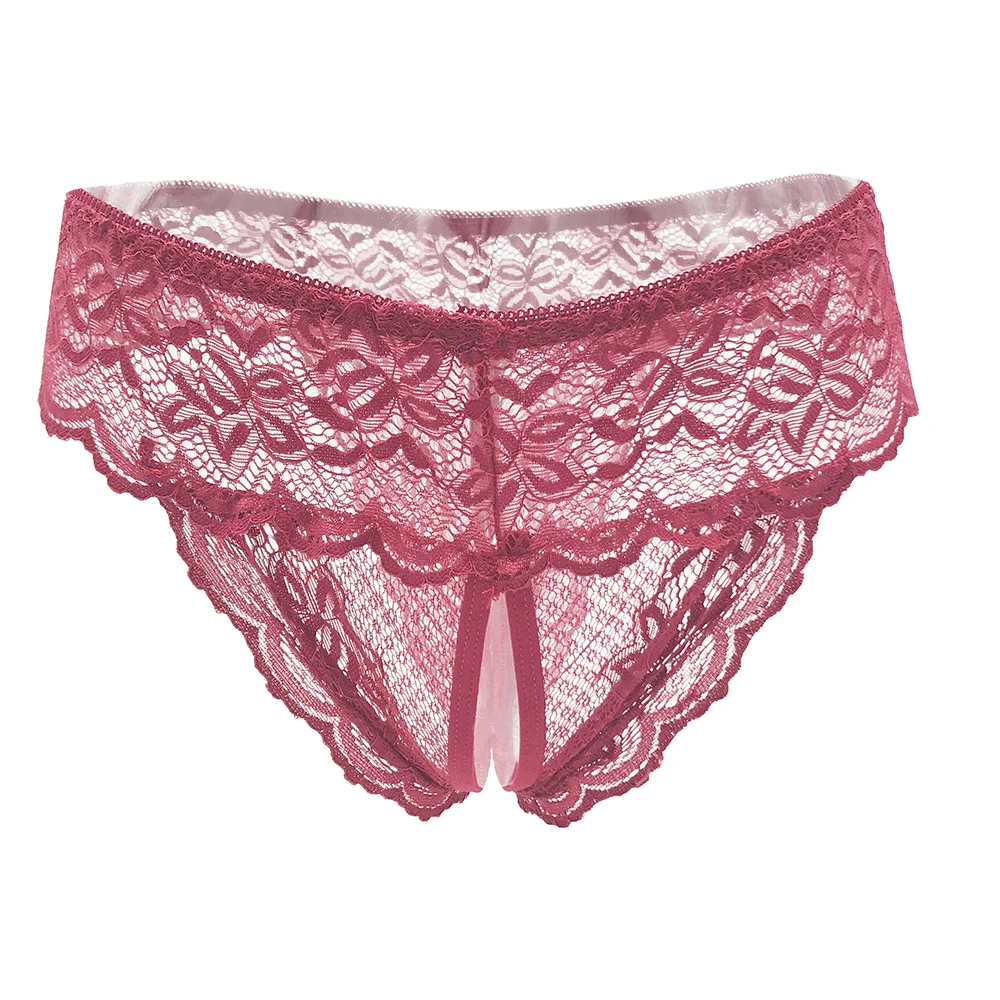Женское сексуальное нижнее белье Эротические трусики с открытой промежностью