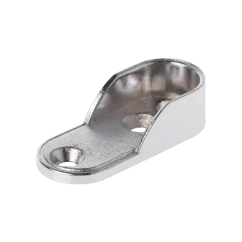 

L9NB 2pcs Wardrobe Clothes Tube Support Closet Rod Pole End Bracket Thickening Holder