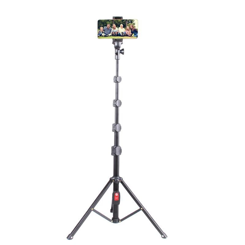 

Tripod for iPhone Bluetooth Remote Selfie Stick Stabilizer Portable Extendable Camera Stand Universal Phone Tripods