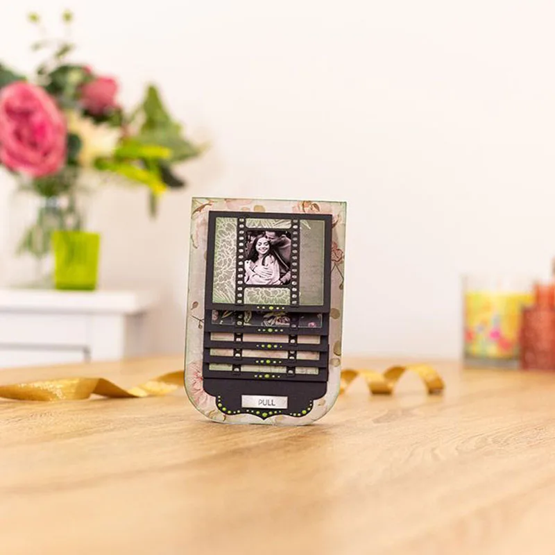 Квадратная круглая полоска многослойная оправа с сердечками и цветами