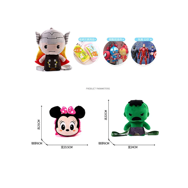 Детские школьные ранцы Disney с Микки Маусом рюкзак для девочек Минни Детская
