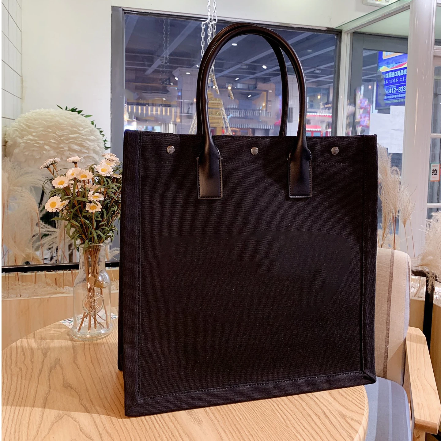 

Classic Fashion Unisex Reusable Shopping Bag Designer Hand Carrying Travel Bag Large Tote Handbag