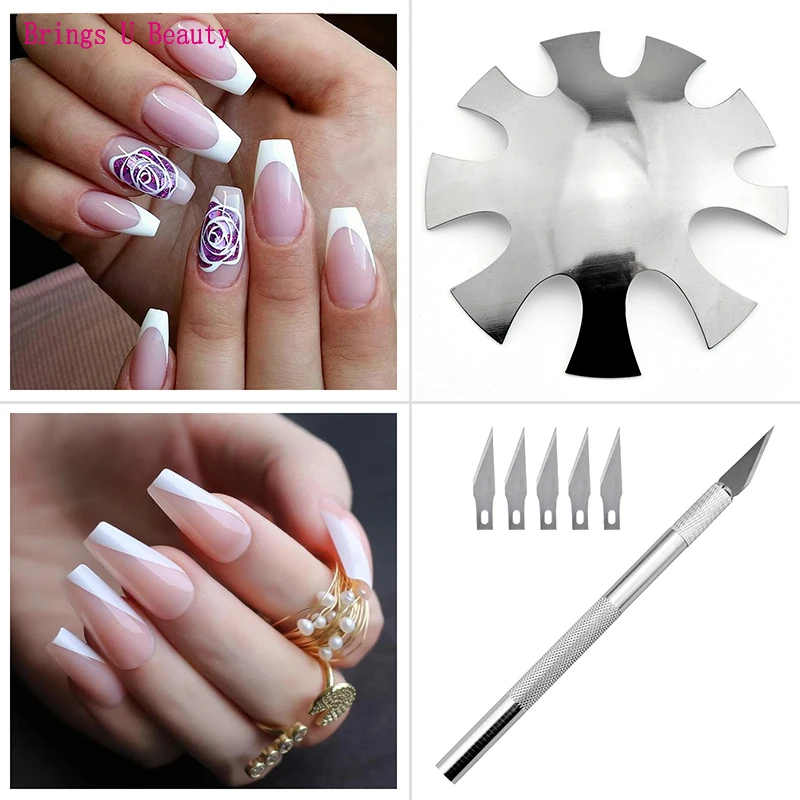 4 шт. триммер для маникюра с 5 запасными лезвиями | Красота и здоровье