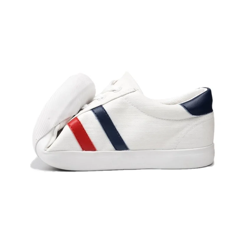 Новинка Парусиновая обувь Мужские белые кроссовки Повседневная на плоской