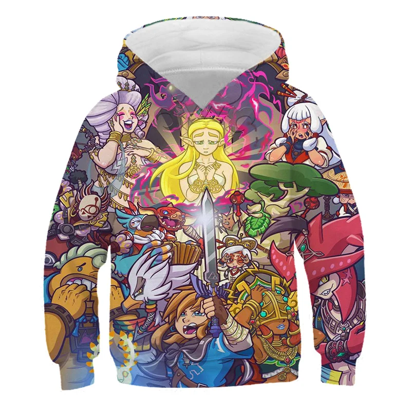 

Summer Hot 2021 Hoodie Landscape Boys And Girls 3D Printed Sportswear 4-14 Years Old Children's top Casual Animation Hoodie