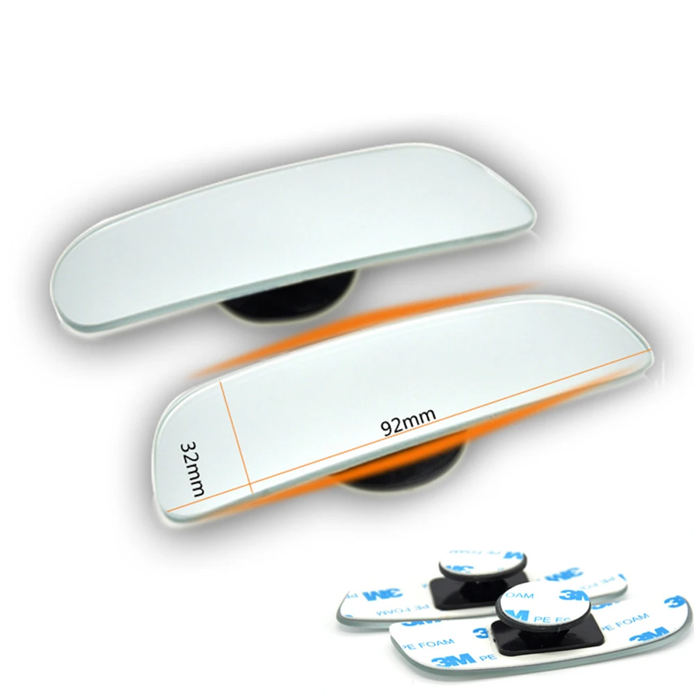 

Frameless Car Auxiliary Blind Spot Mirror 360 Degree Wide Angle Convex Parking Auto Rearview Adjustable Mirror accessories 2020