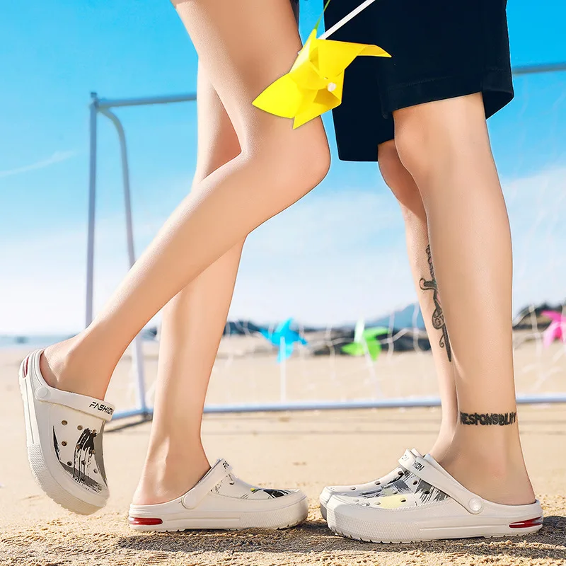 Сандалии женские розовые из ЭВА повседневная обувь для сада и пляжа удобные