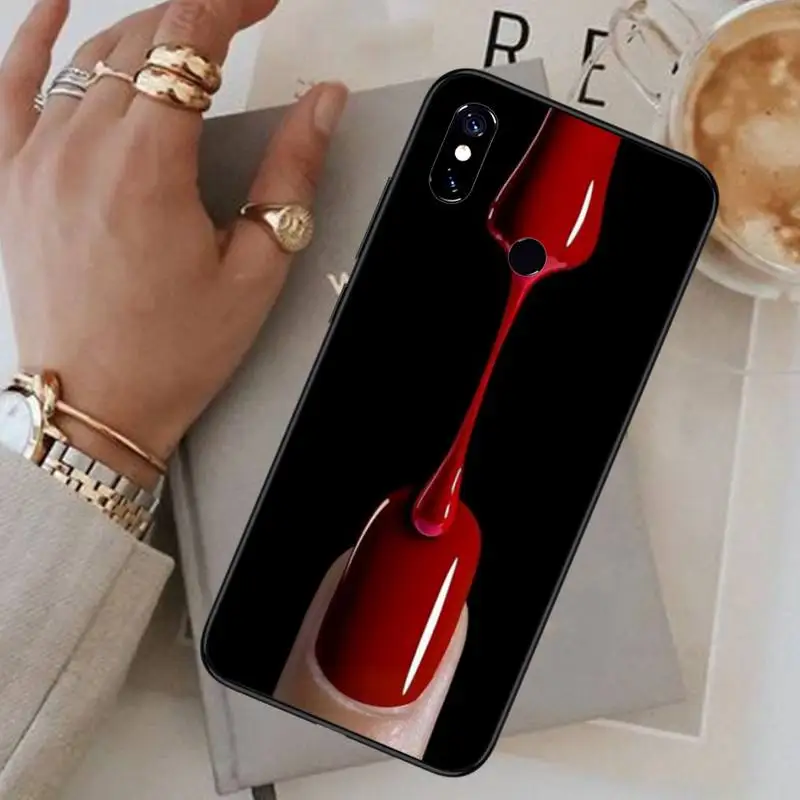 

Art Multicolored Nail Polish Bottle Phone Cases For Xiaomi Redmi 7 8 9t a3Pro 9se k20 mi8 max3 lite 9 note 9s 10 pro