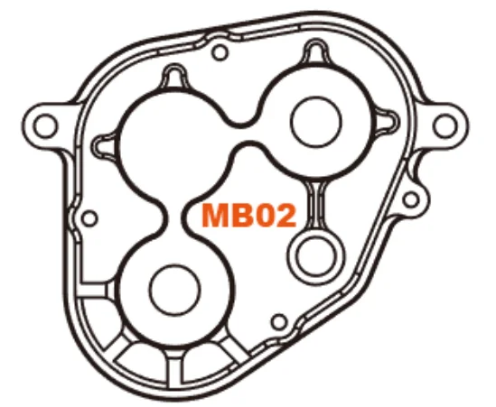 

Capo SIXER 1:6 Jimny Samurai 15828MB02 Transfer case front cover RC Crawler option upgrade parts