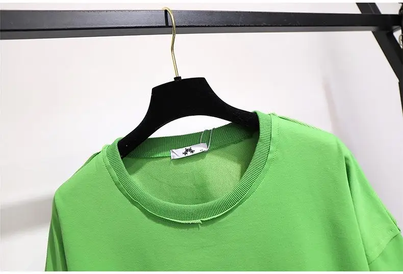 2XL-6XL плюс размер Осенняя Женская толстовка хлопок Повседневный длинный рукав пэчворк пуловер 5XL большой размер зимний свитер Топы