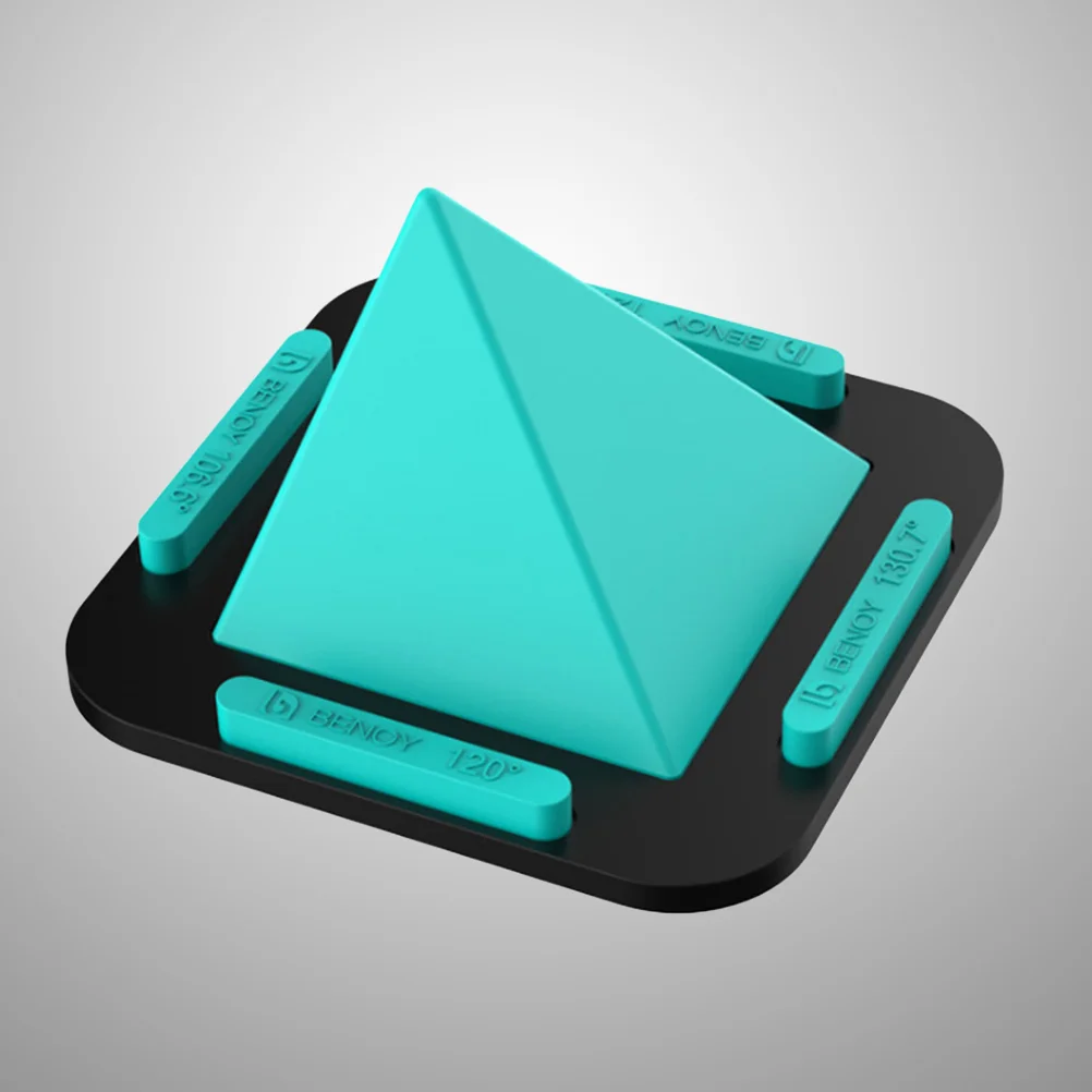 

Multifunctional Pyramid Phone Support Silicone Desktop Cell Phone Stand Desktop Phone Holder for Smartphone(Green)