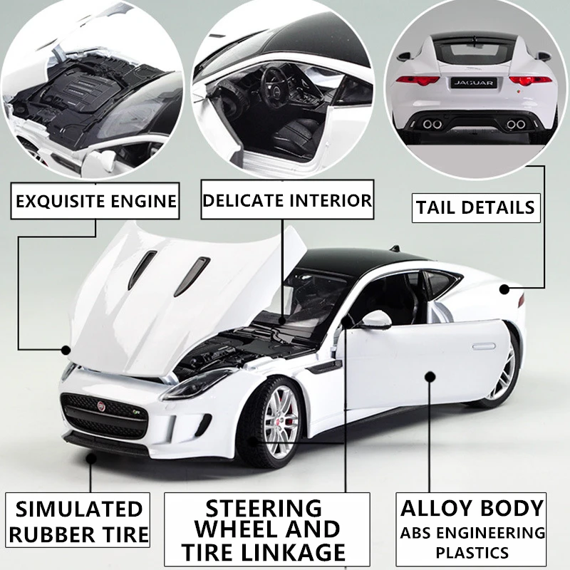 Модель автомобиля WELLY 1:24 Jaguar F-Type из сплава модель украшение коллекция подарок