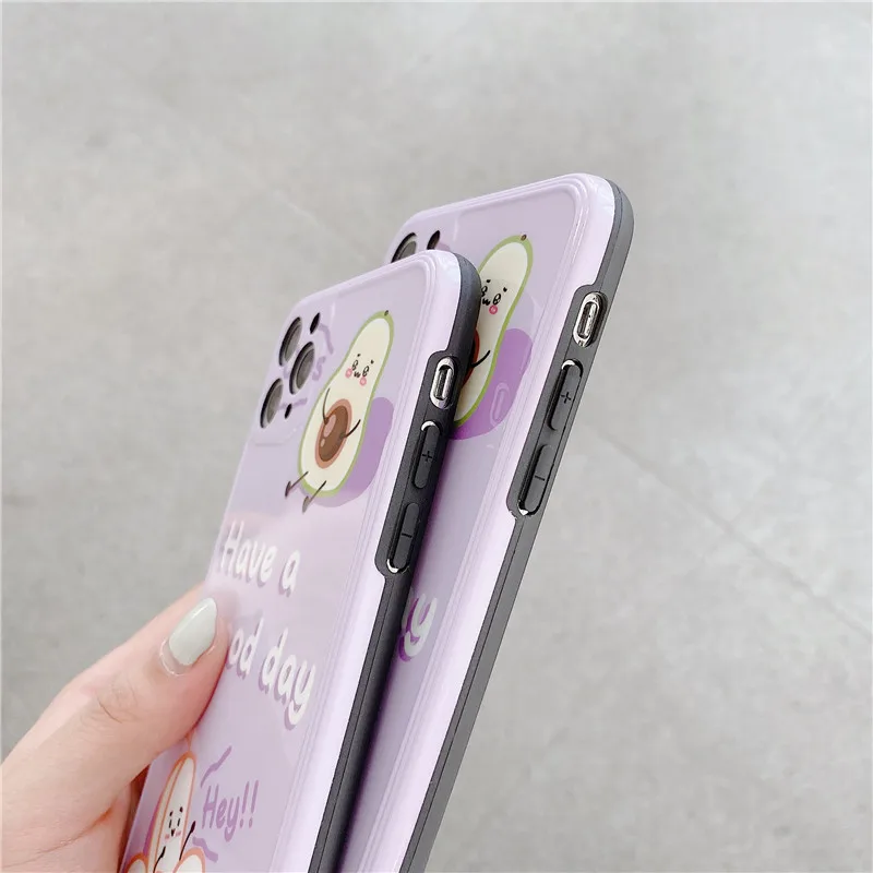 Милый мультяшный мягкий тонкий чехол IMD для iphone 11 pro max 7 8 plus X Xs XR SE 2020 модный