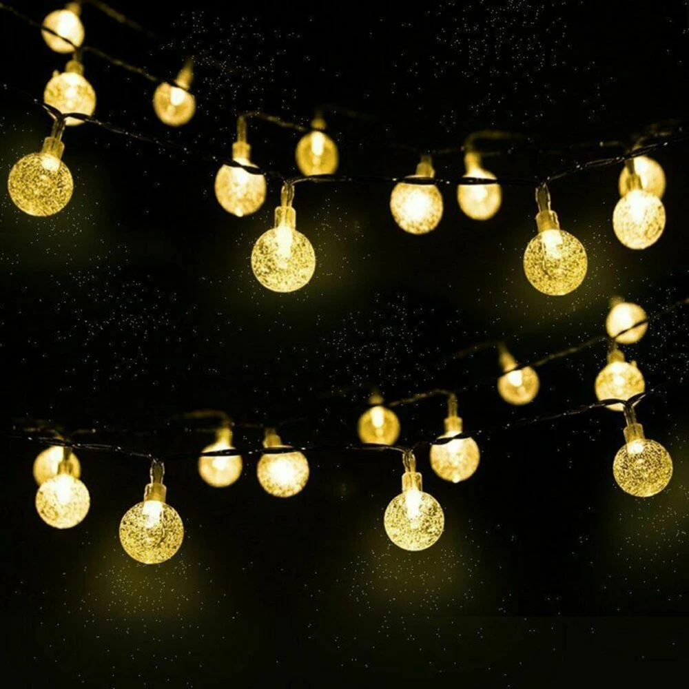

Warm White Solar String Lights Camping Home Decoration 30 LED Yard Decor