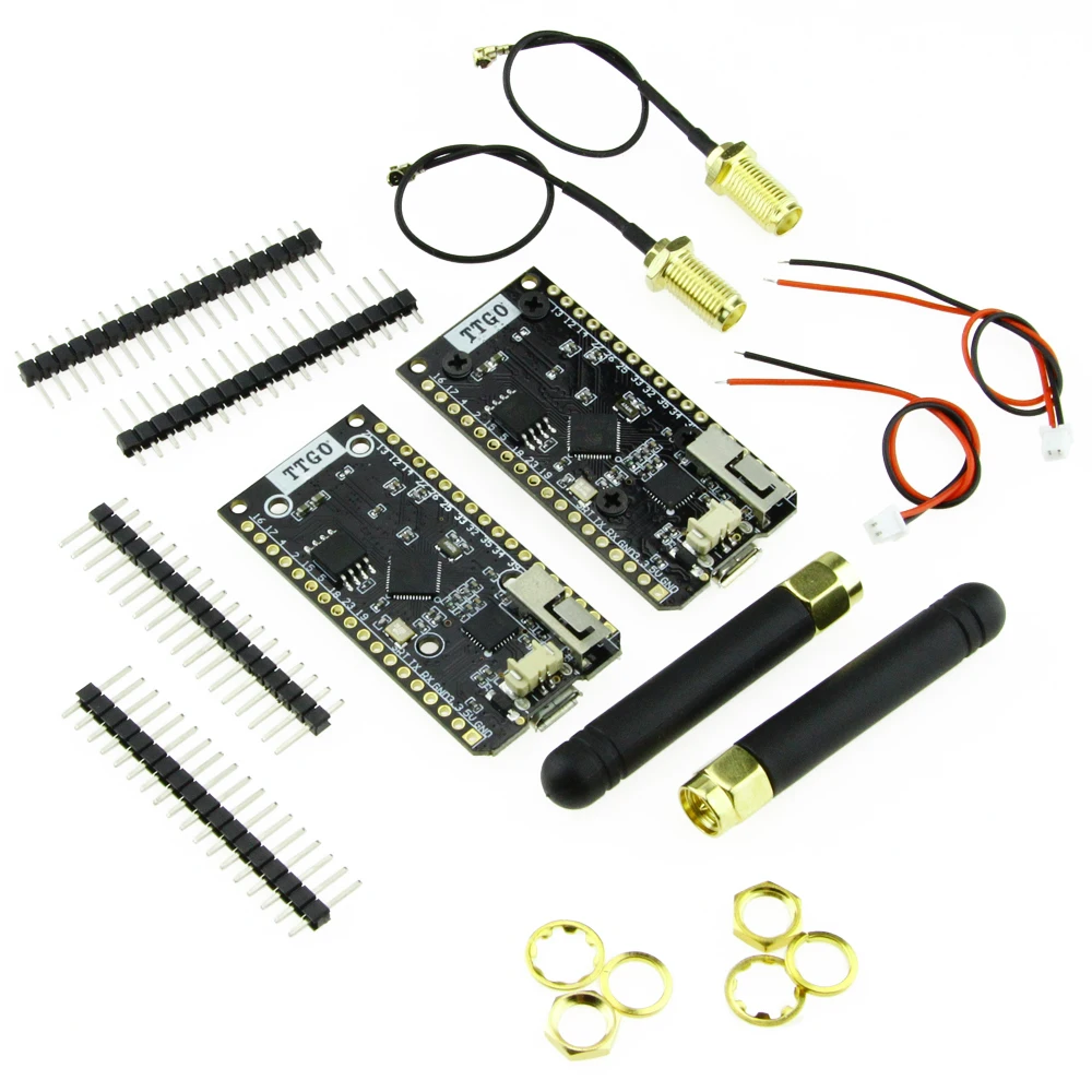 

LILYGO 2Pcs TTGO LORA32 Lora 868/915MHz ESP32 LoRa OLED 0.96 Inch Display Bluetooth WIFI ESP-32 Development Board Module