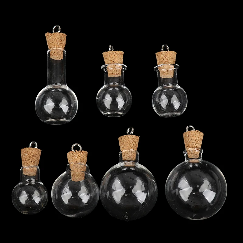 

Vintage Bottle Small Bottle Glass Decor Cork Stopper Mini Empty Glass Bottle Tiny Glass Jars with Cork Decorative Glass Bottle