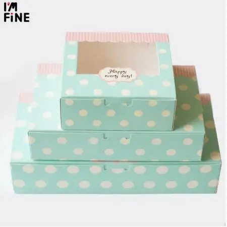 

20 kraft Cookies Biscuit packaging paper box wedding,craft cake box with pvc window,cupcake packing gift cardboard paper box