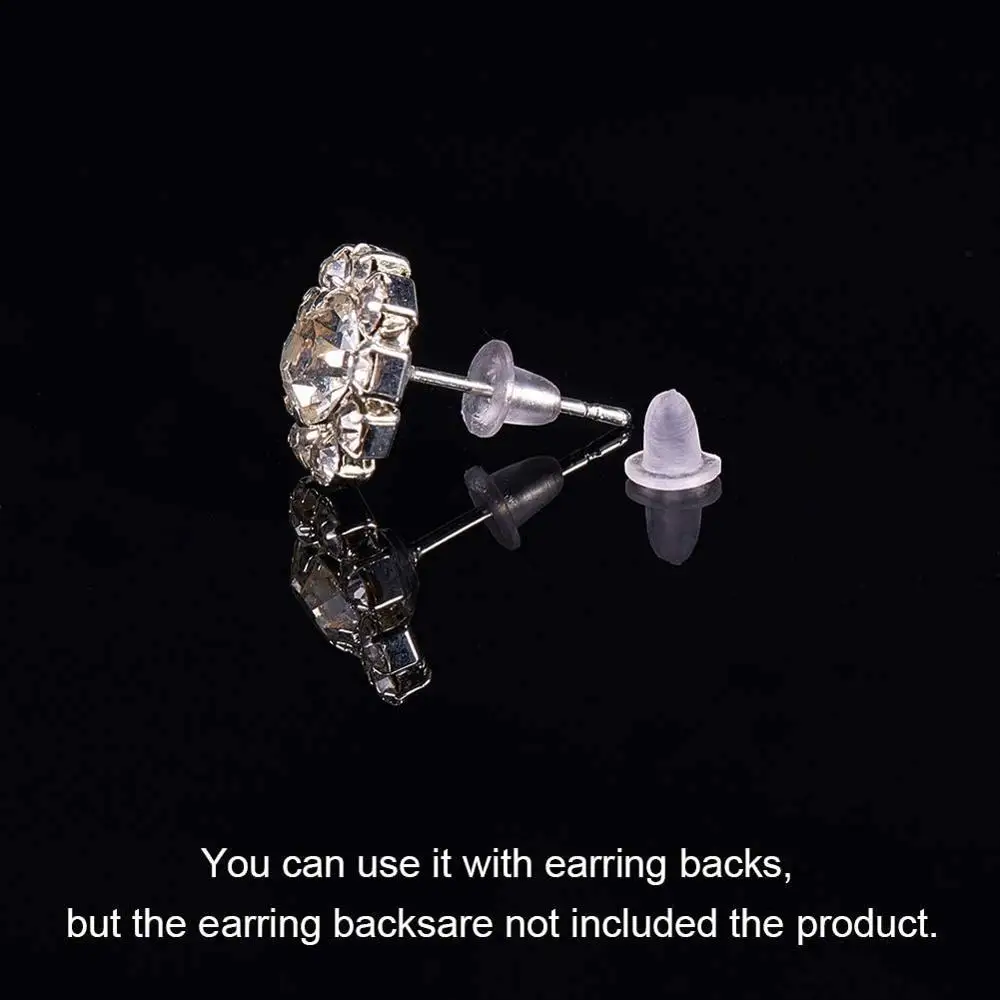 200 шт. мягкий прозрачный пластик креплений для сережек фиксаторы уход за кожей